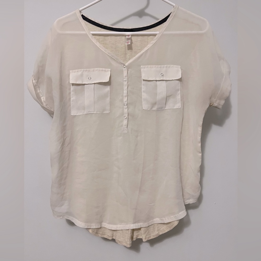 Xhilaration, Medium, Beige, Top